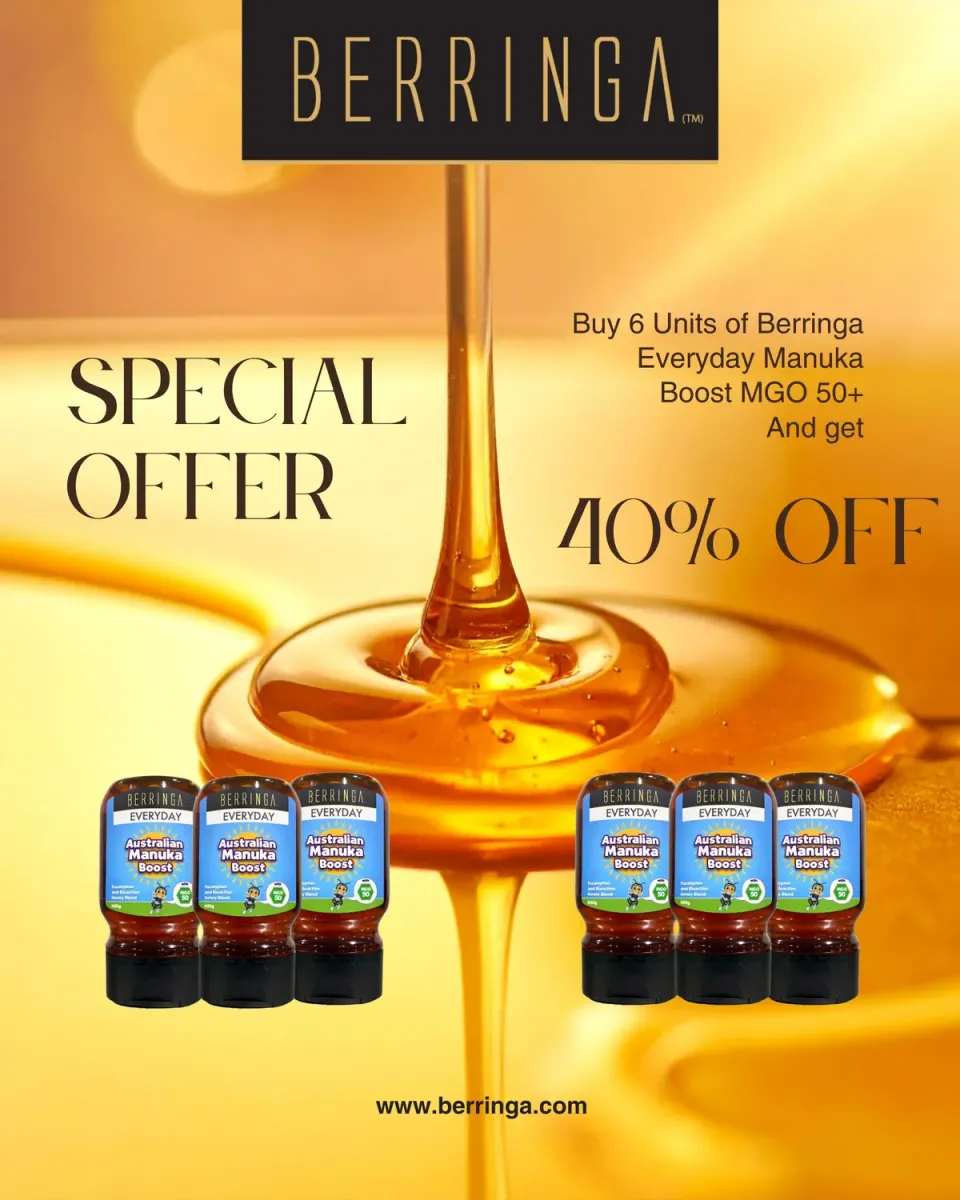 Berringa Everyday Manuka Boost 50+ miele 6 x 400 g quotidiano
