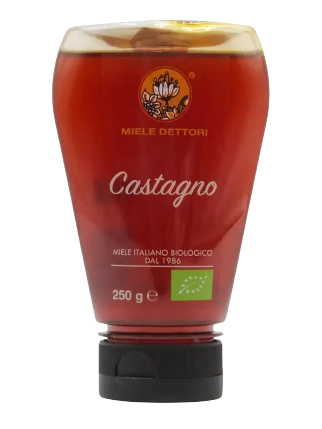 Miele Dettori Castagno Italiano Bio Miele Squeezer amaro