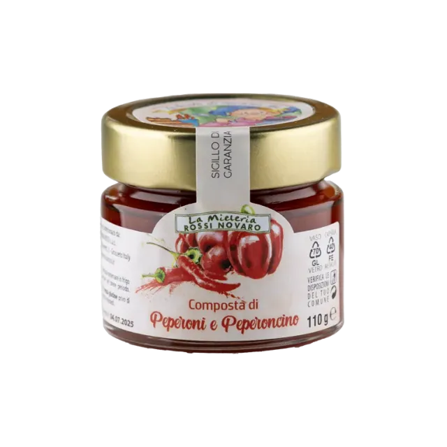 Rossi composta peperoni rossi e peperoncino piccante