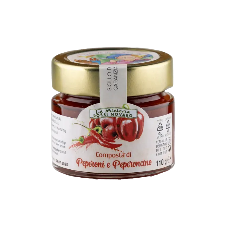 Rossi composta peperoni rossi e peperoncino piccante