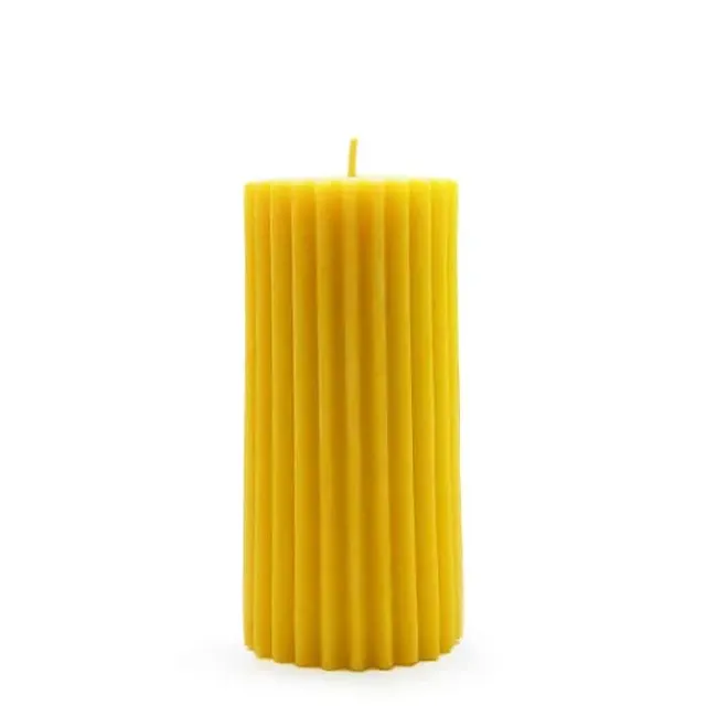 Intermiel Apiflore Candela Cera Api Cilindro Costolato