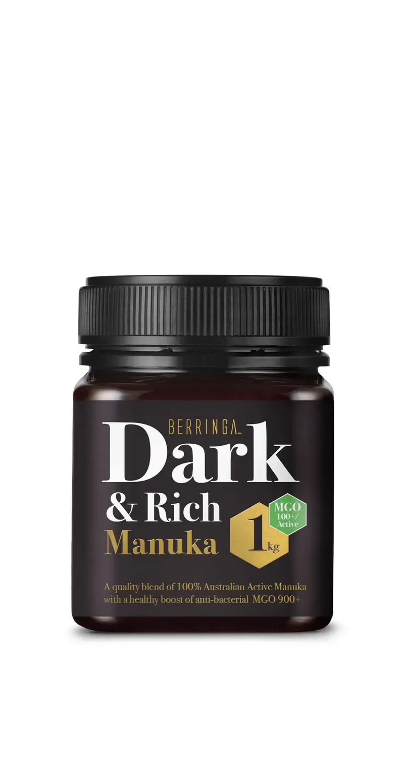 Berringa Dark Rich Manuka MGO 100+ miele 1 kg famiglia