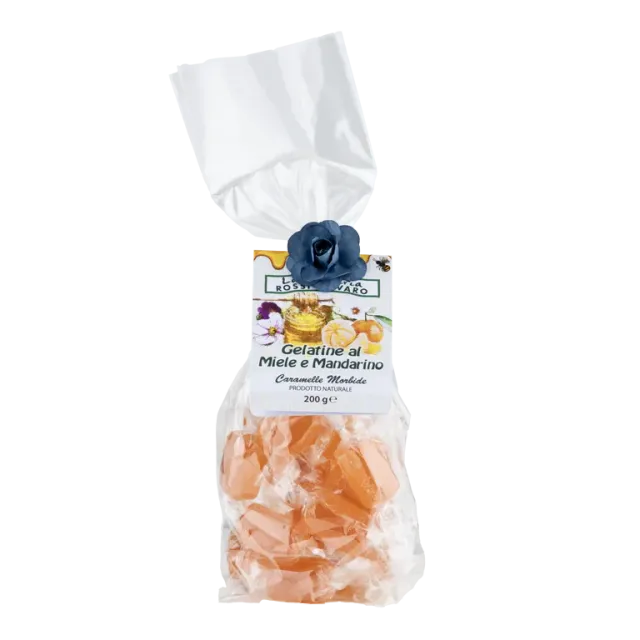 Rossi miele e mandarino gelatine caramelle