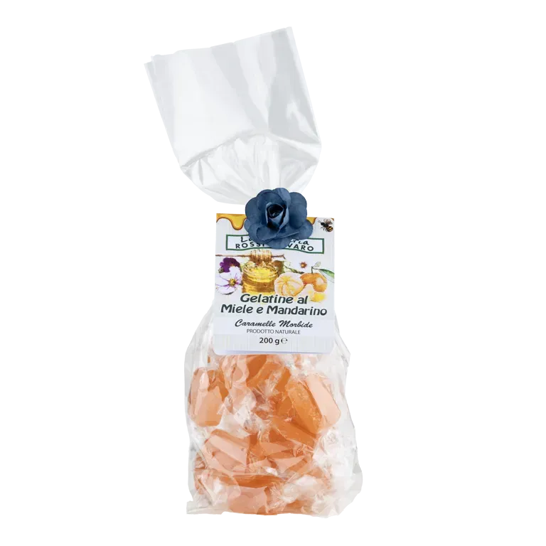 Rossi miele e mandarino gelatine caramelle