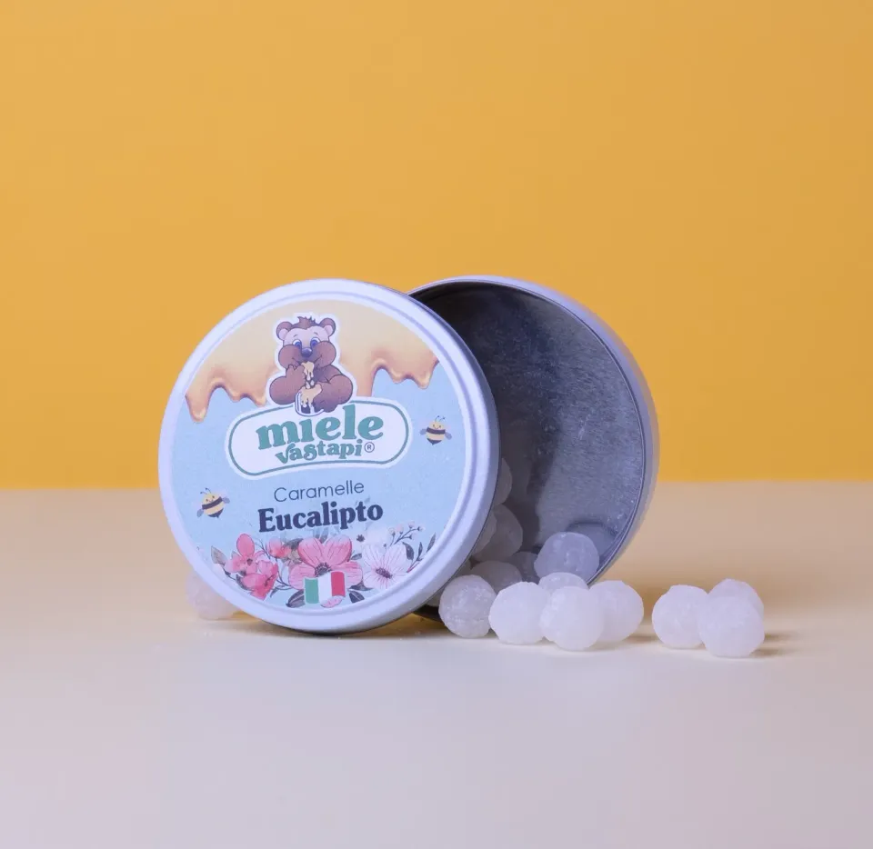 Miele Vastapi Drops Eucalipto caramelle 40 g fresche