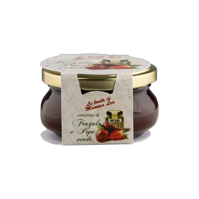Rossi composta fragole pepe verde vasetto agrodolce