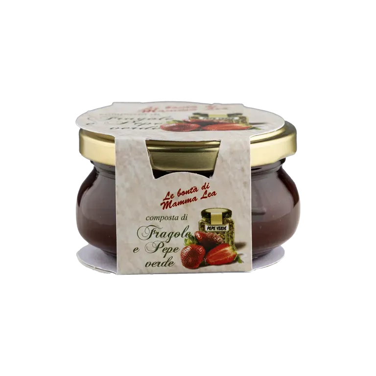 Rossi composta fragole pepe verde vasetto agrodolce