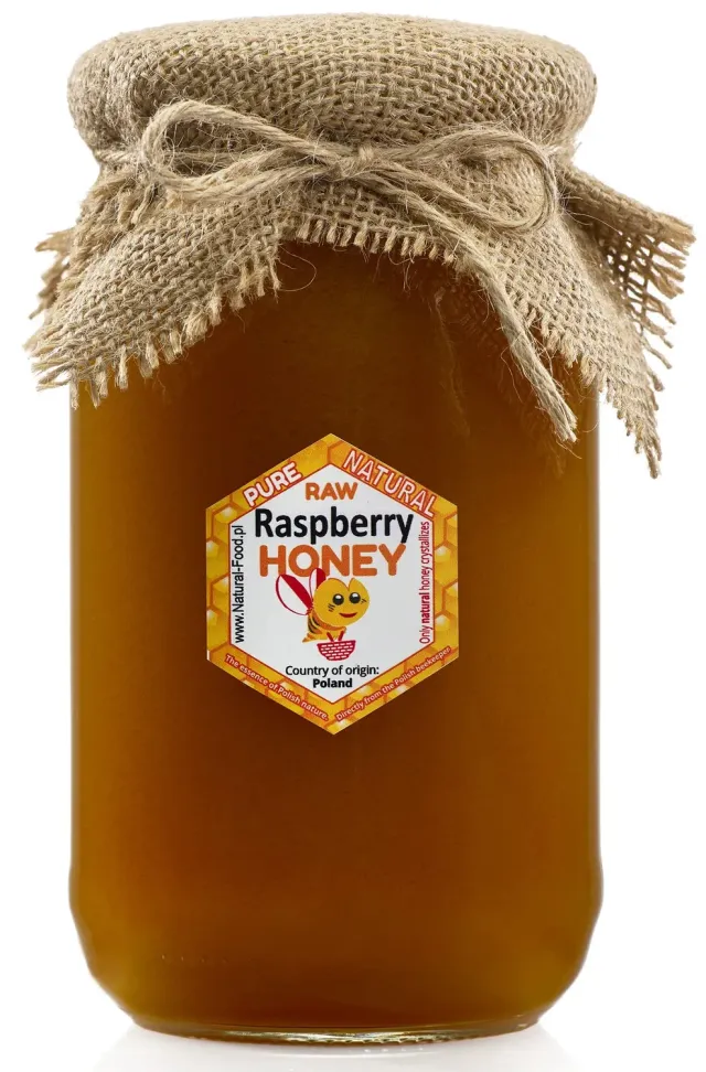 Natural Food Lampone miele grezzo 1,1 kg Polonia