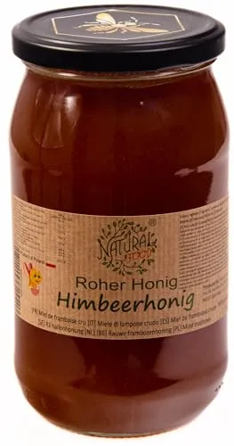 Natural Food Lampone miele grezzo naturale 1,1 kg
