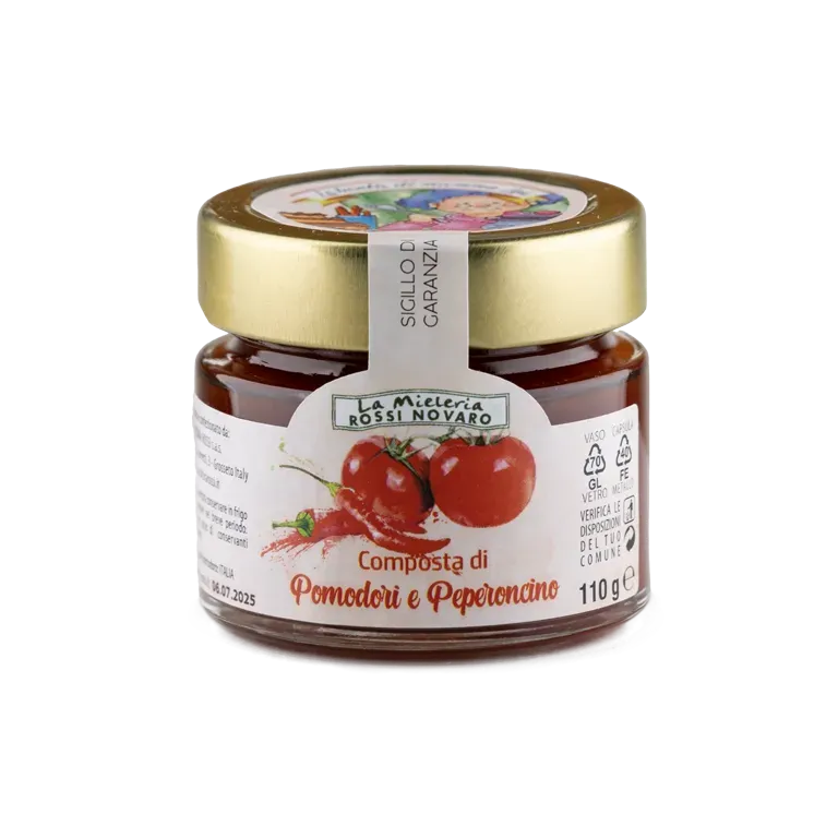 Rossi Composta Pomodori e Peperoncino Vasetto Piccante