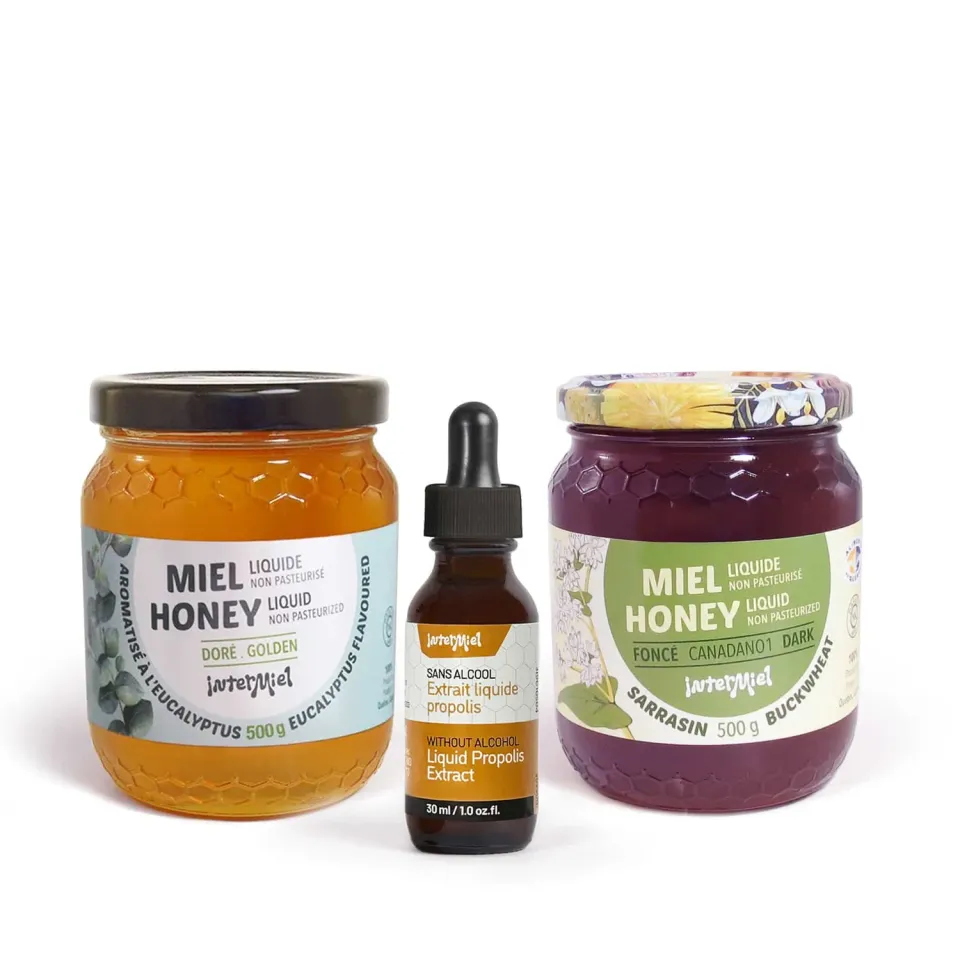 Intermiel Apiflore Trio Casse-Grippe kit miele 500g propoli