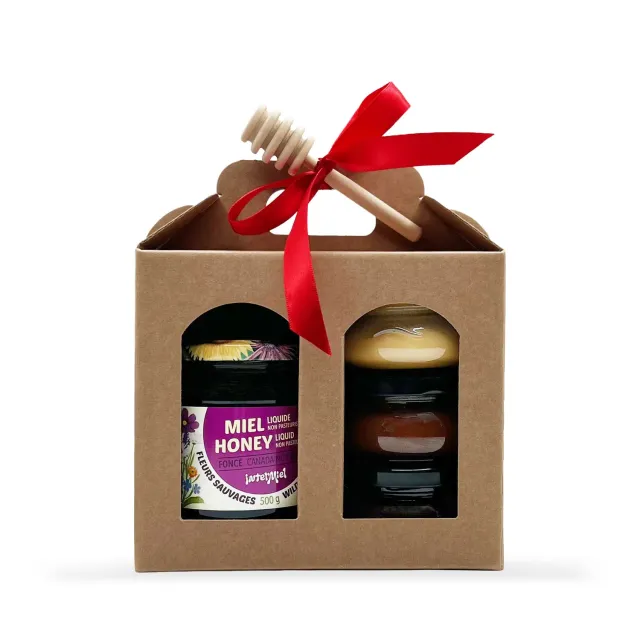 Intermiel Apiflore Trio Mielleux confezione miele 500g liquido