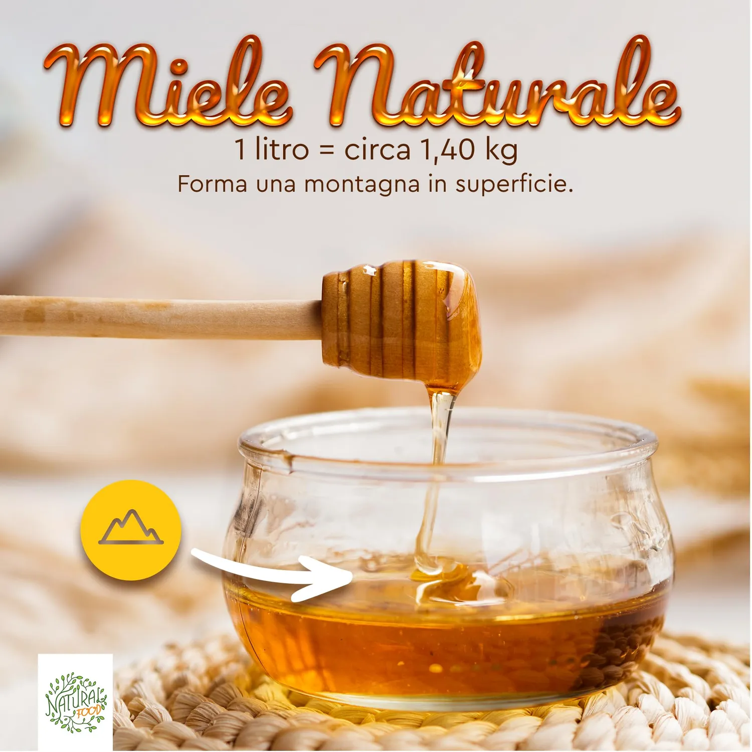 Natural Food Erica miele grezzo 1,1kg