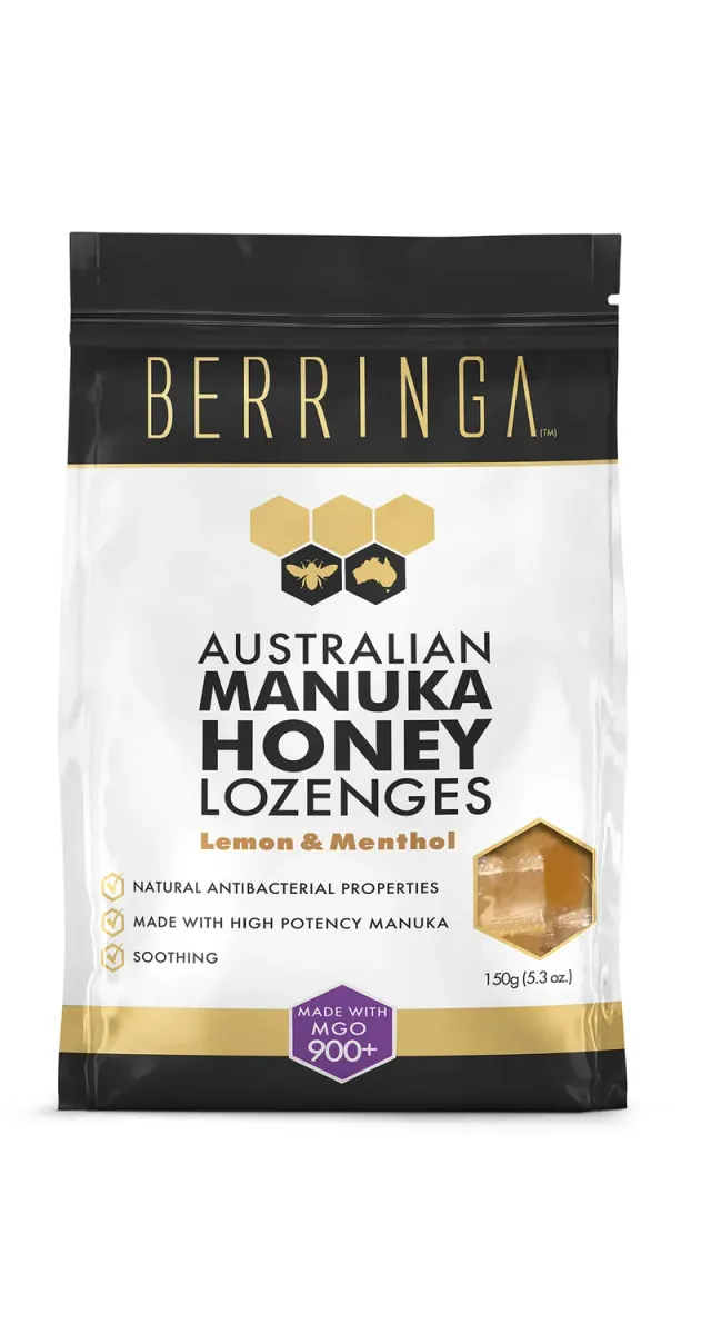 Berringa Manuka caramelle limone mentolo MGO 900 30pz