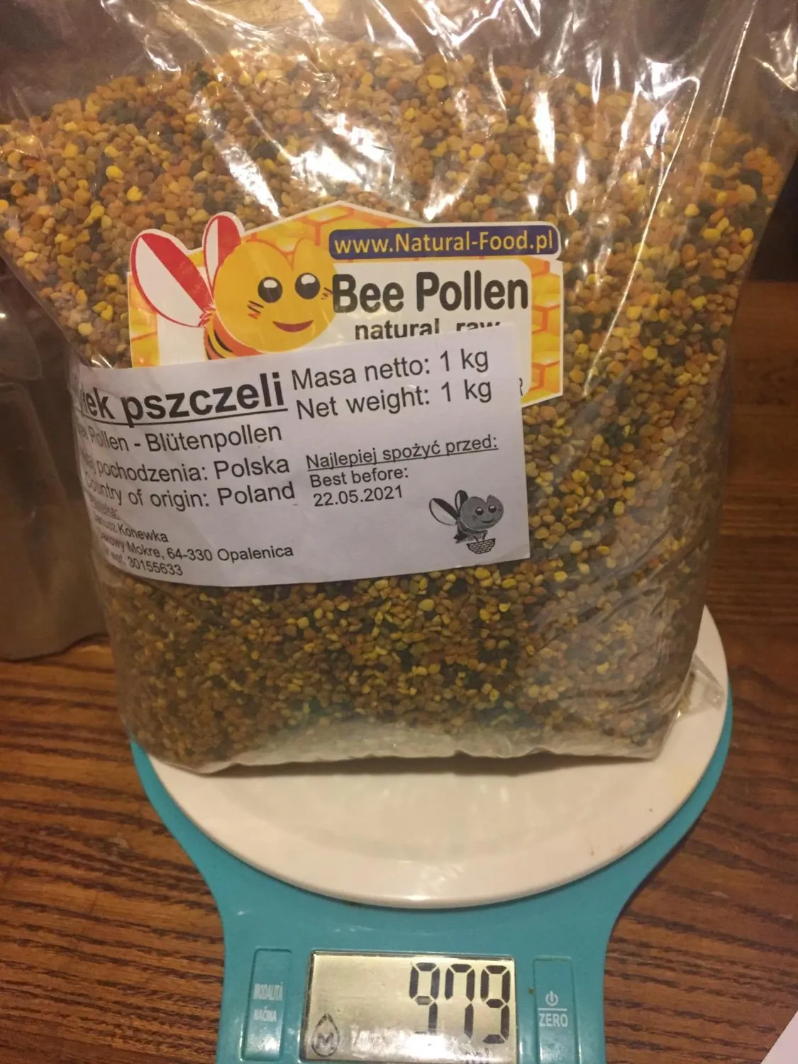 Natural Food Polline polline d'api 1kg