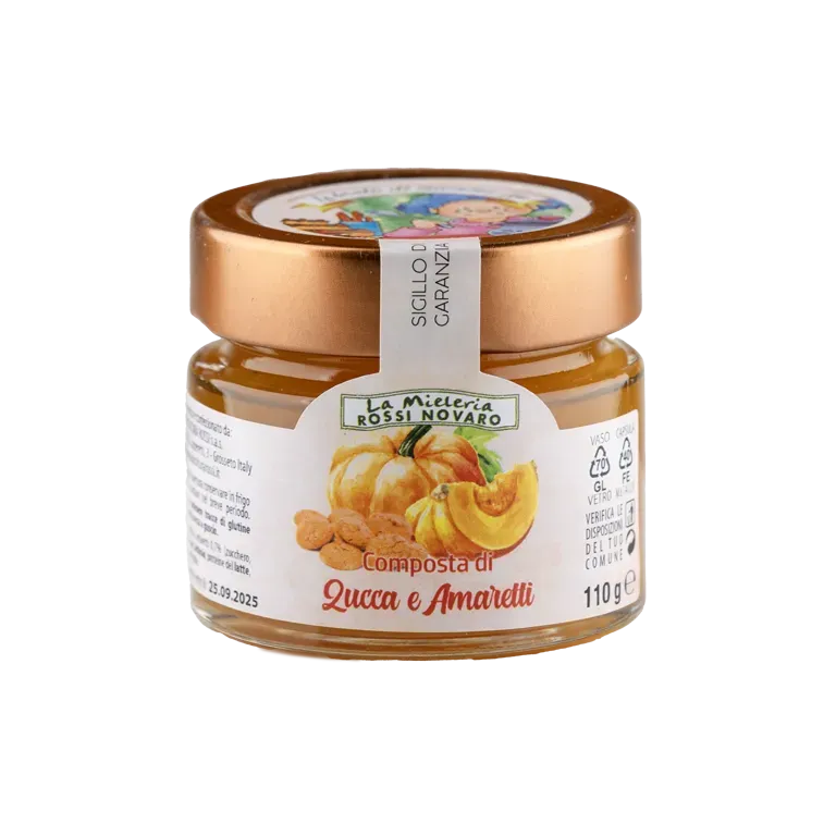 Rossi composta di zucca e amaretti vasetto dolce
