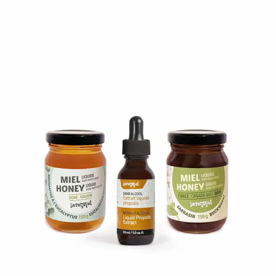 Intermiel Apiflore Trio Casse-Grippe kit miele 150g propoli