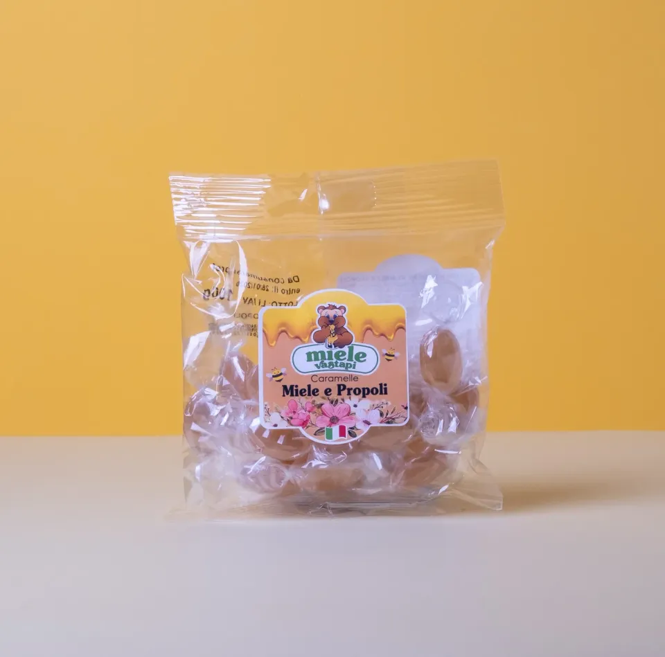 Miele Vastapi Miele e Propoli caramelle bustina 100g