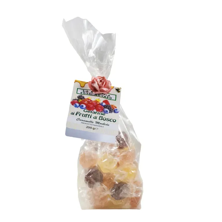 Rossi gelatine ai frutti di bosco caramelle morbide
